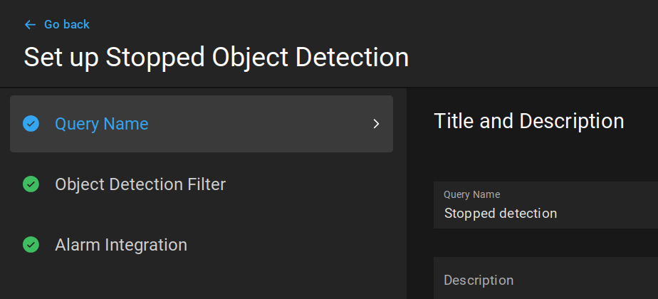 Stopped Object Detection